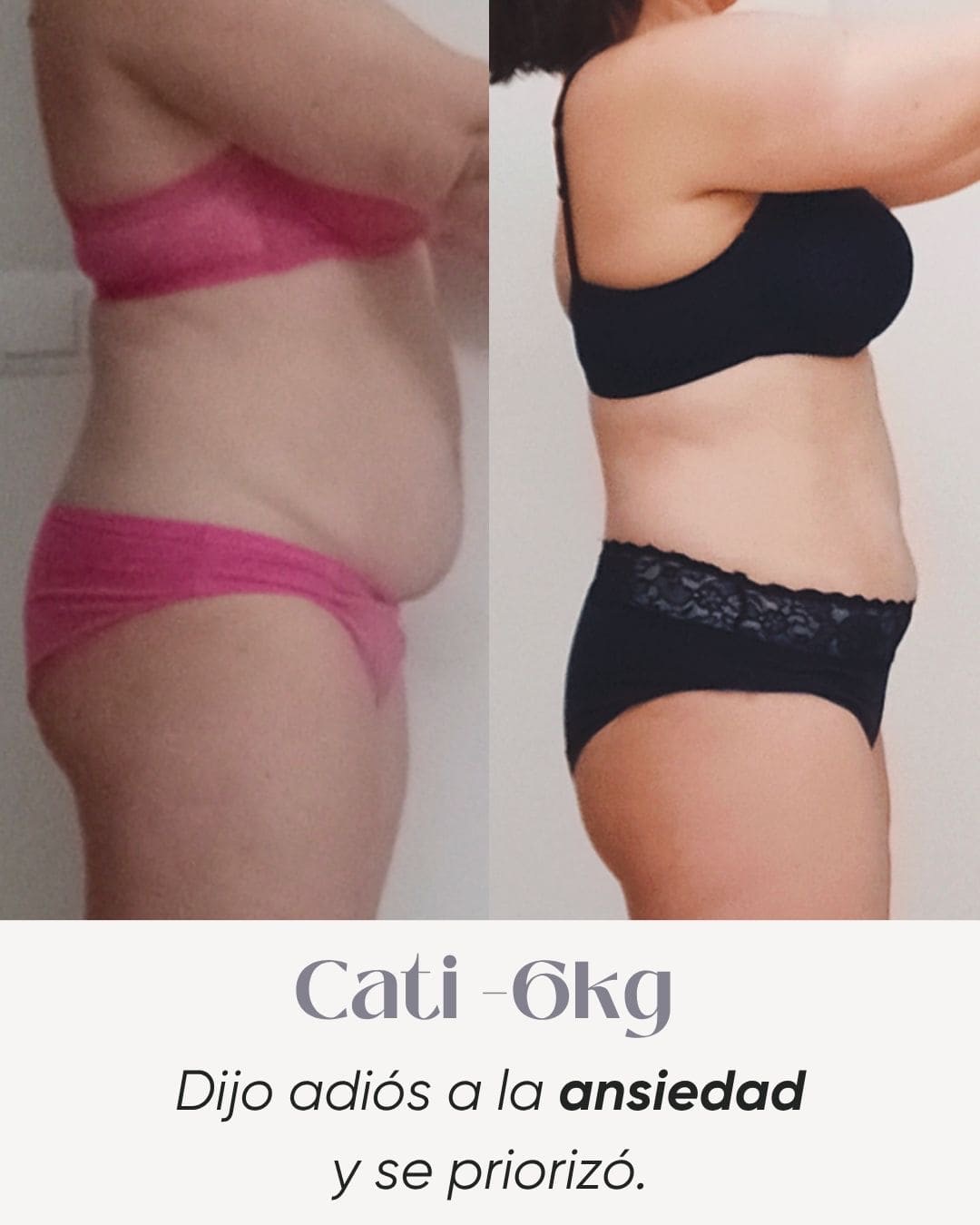 Transformación real — Montse, −20 kg