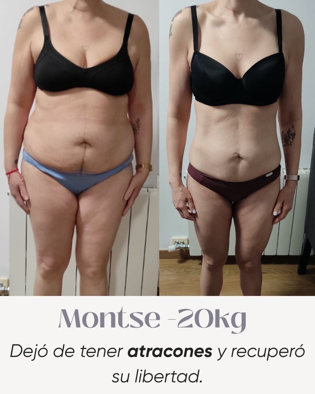 Transformación real — Neus, −10 kg